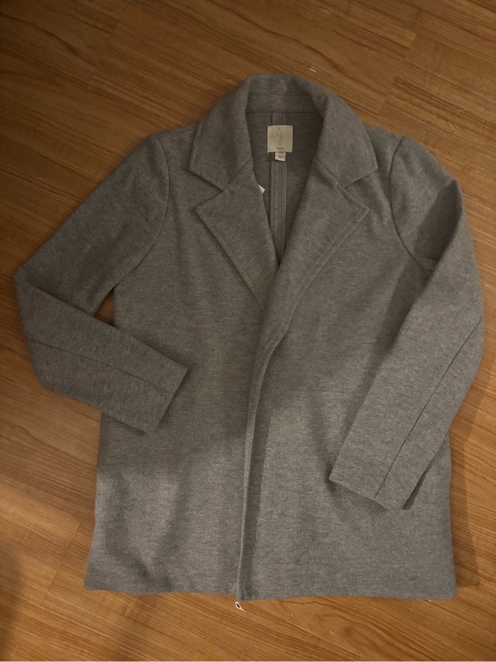 Joie Light Gray Open-Front Knit Cadigan/Blazer